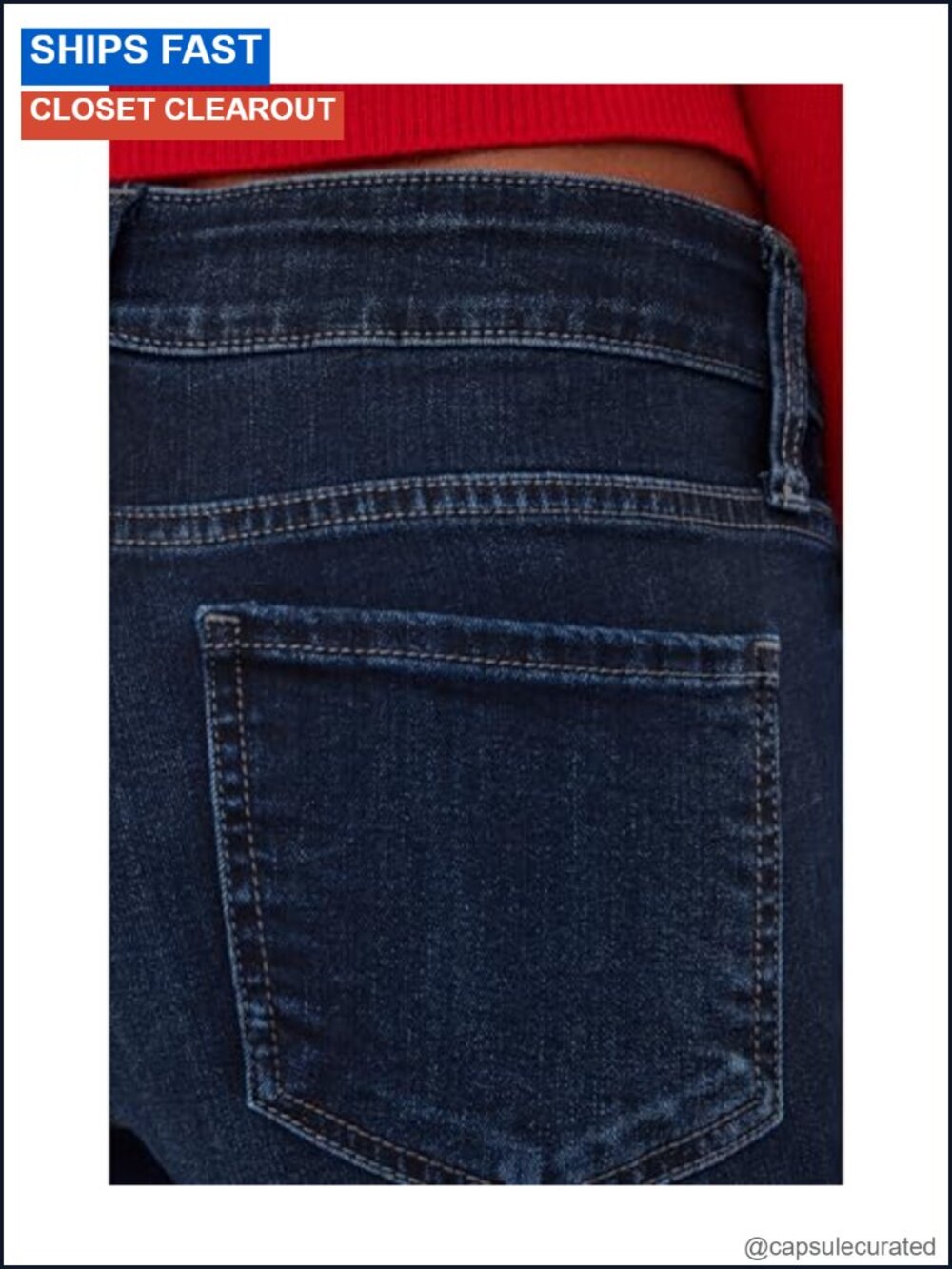 High Rise Bootcut Jeans Stretch Denim Five Pocket Casual - Picture 5 of 6